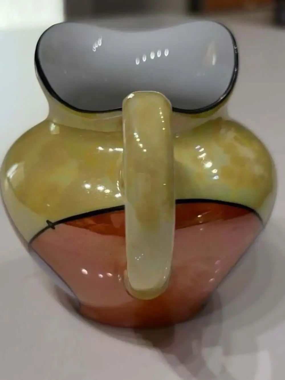 Creamer Pitcher C.T. Altwasser Silesia Art Deco Lusterware Geometric 4
